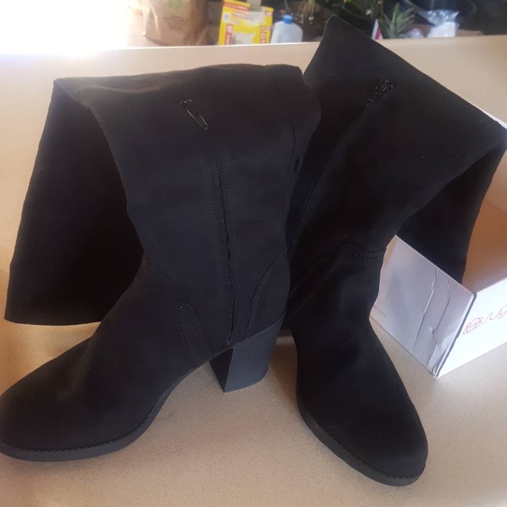 Sugar "Prodigy" Knee High Booths Black 9M